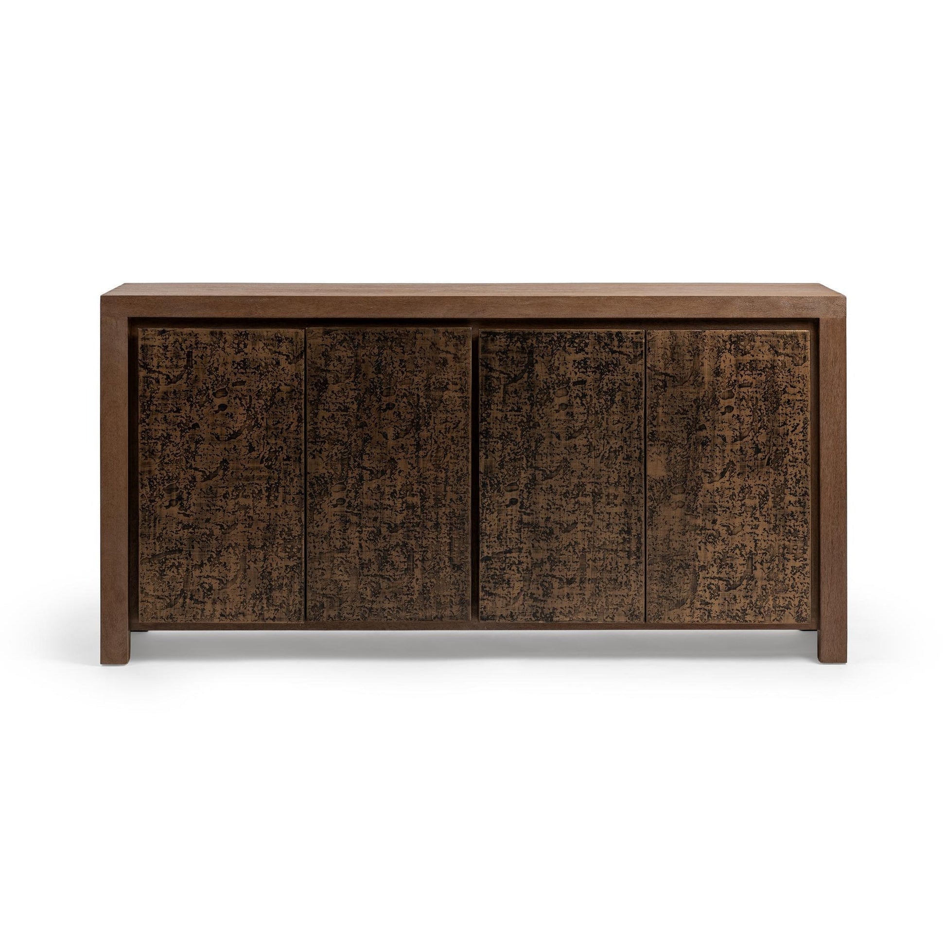 Toasted Chestnut Mango Wood Buffets & Cabinet Glendale Four-Door Buffet Collection