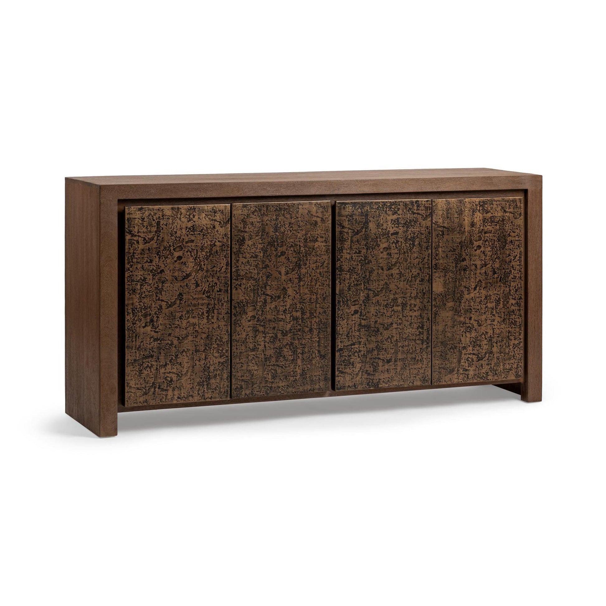 Toasted Chestnut Mango Wood Buffets & Cabinet Glendale Four-Door Buffet Collection