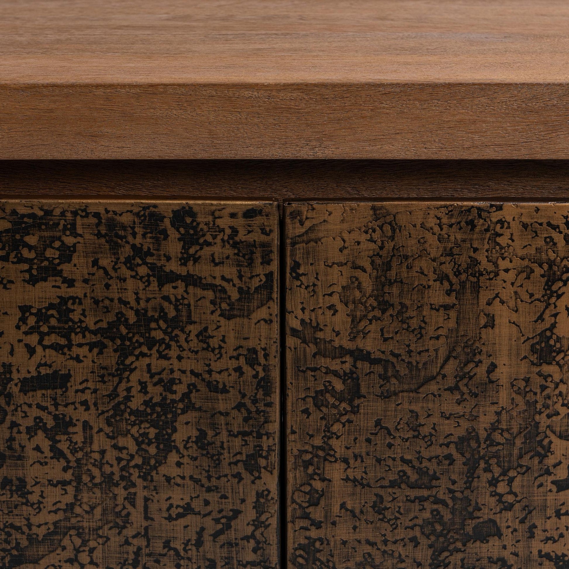 Toasted Chestnut Mango Wood Buffets & Cabinet Glendale Four-Door Buffet Collection