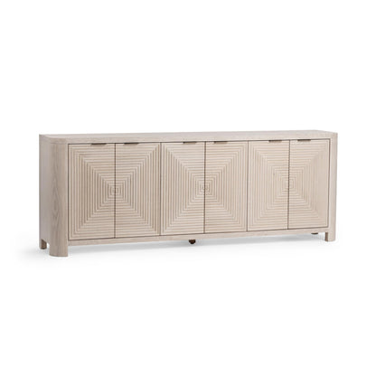 Vanilla Grove Oak Veneer Buffets & Cabinet Elina Six-Door Cabinet Collection