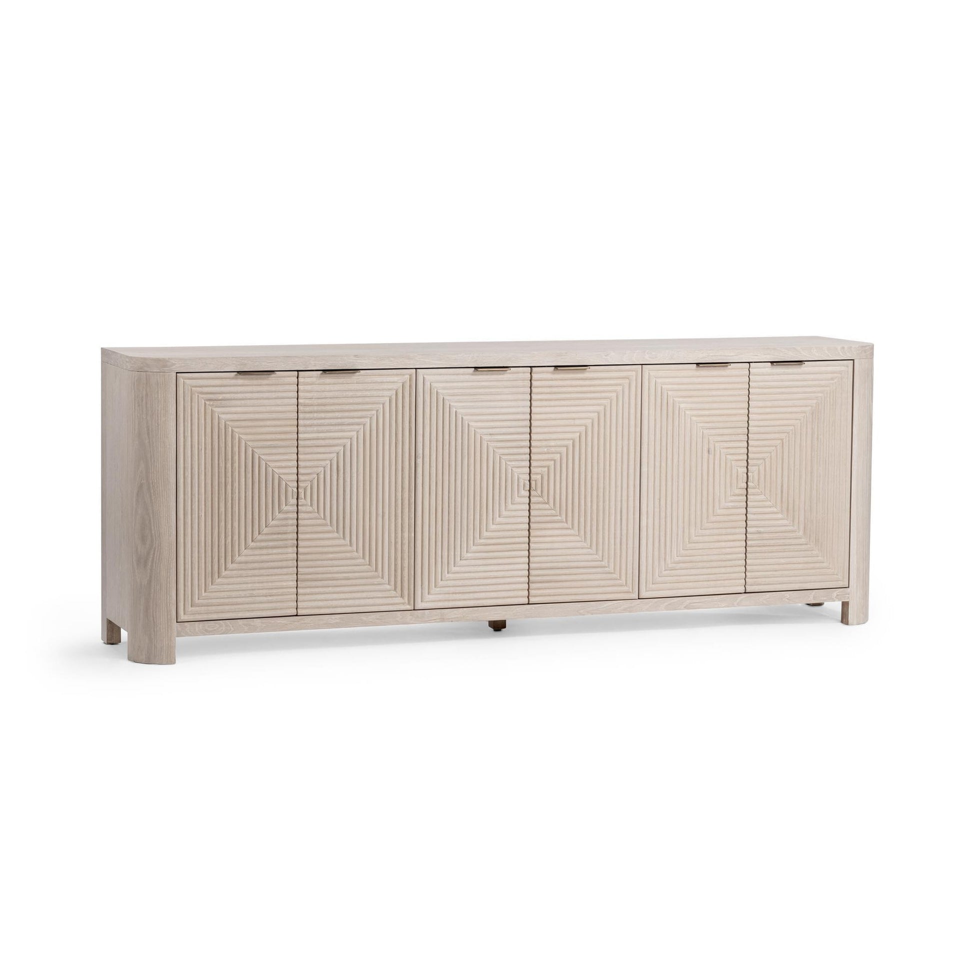 Vanilla Grove Oak Veneer Buffets & Cabinet Elina Six-Door Cabinet Collection