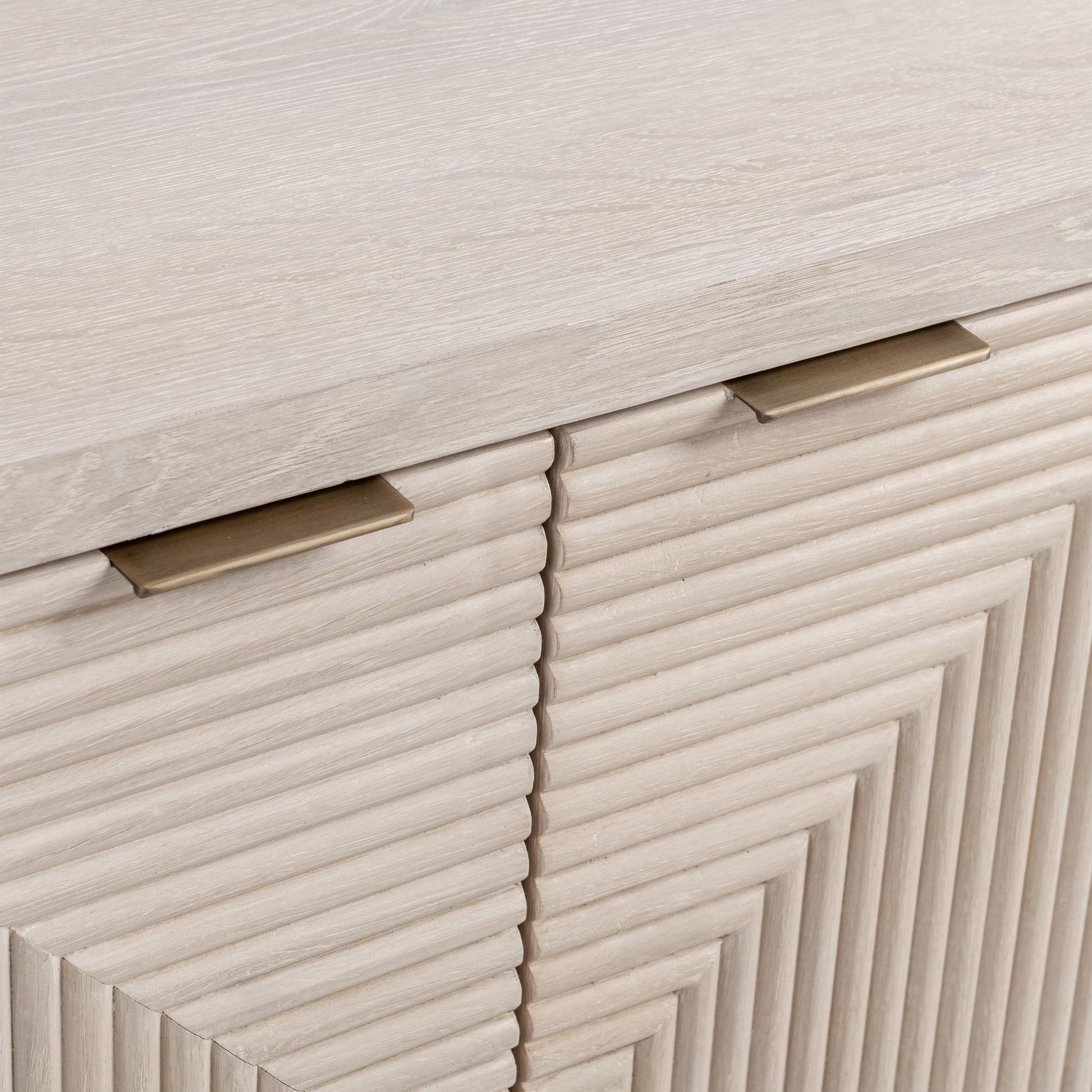 Vanilla Grove Oak Veneer Buffets & Cabinet Elina Six-Door Cabinet Collection