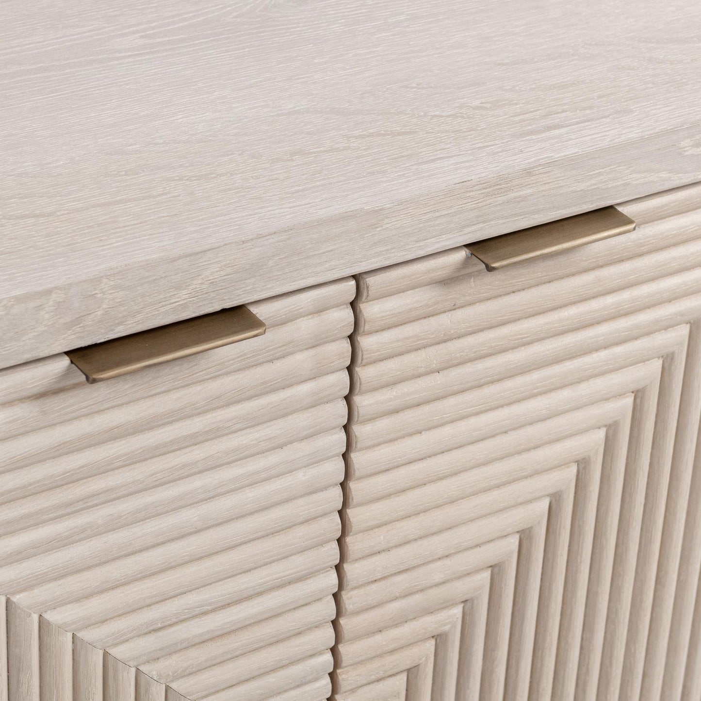 Vanilla Grove Oak Veneer Buffets & Cabinet Elina Six-Door Cabinet Collection