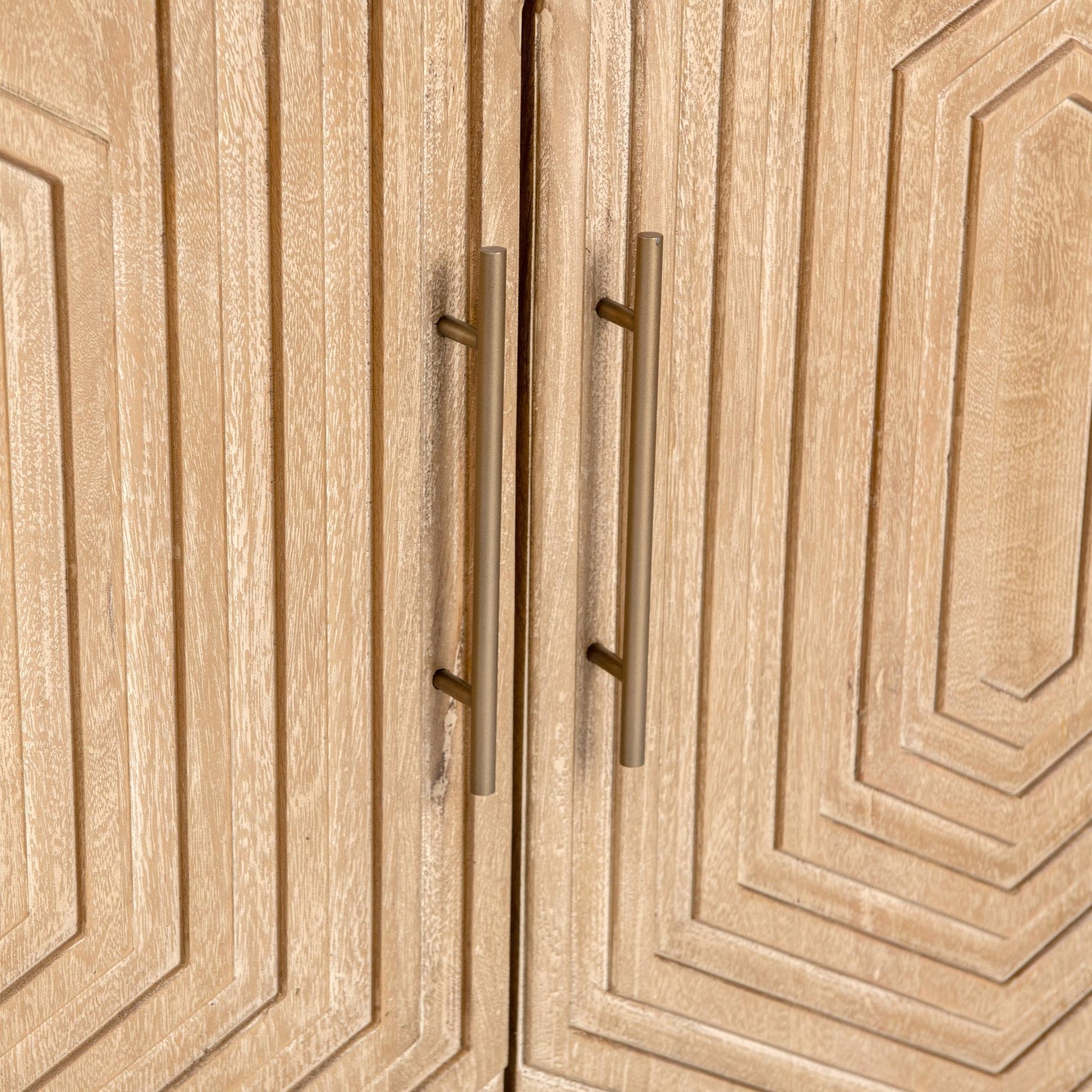 Dune Clay Mango Wood Buffets & Cabinet Holmes Four-Door Buffet Collection