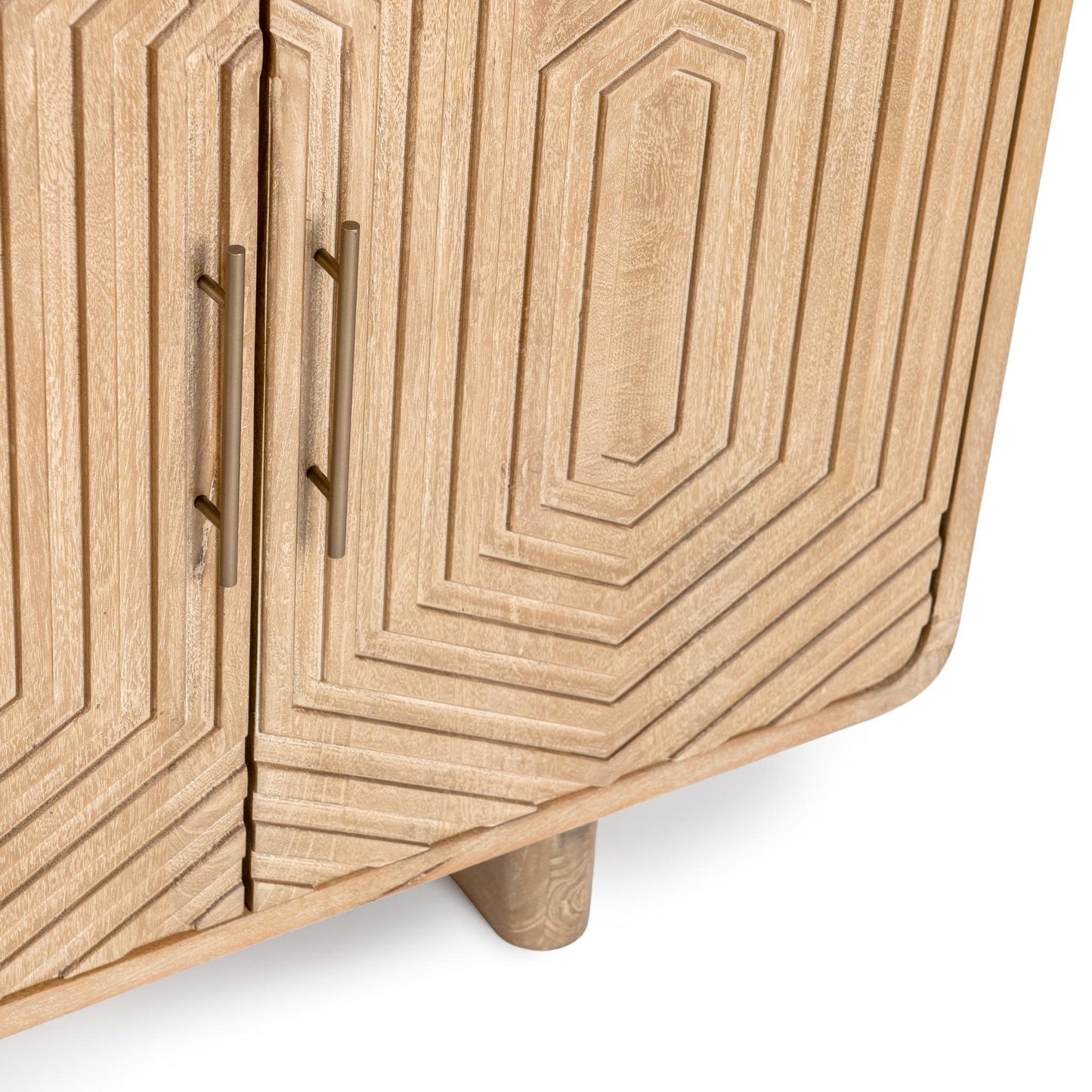 Dune Clay Mango Wood Buffets & Cabinet Holmes Four-Door Buffet Collection