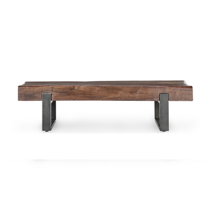Rustic Brown Reclaimed Wood Accent Benche Duarte Accent Bench Collection