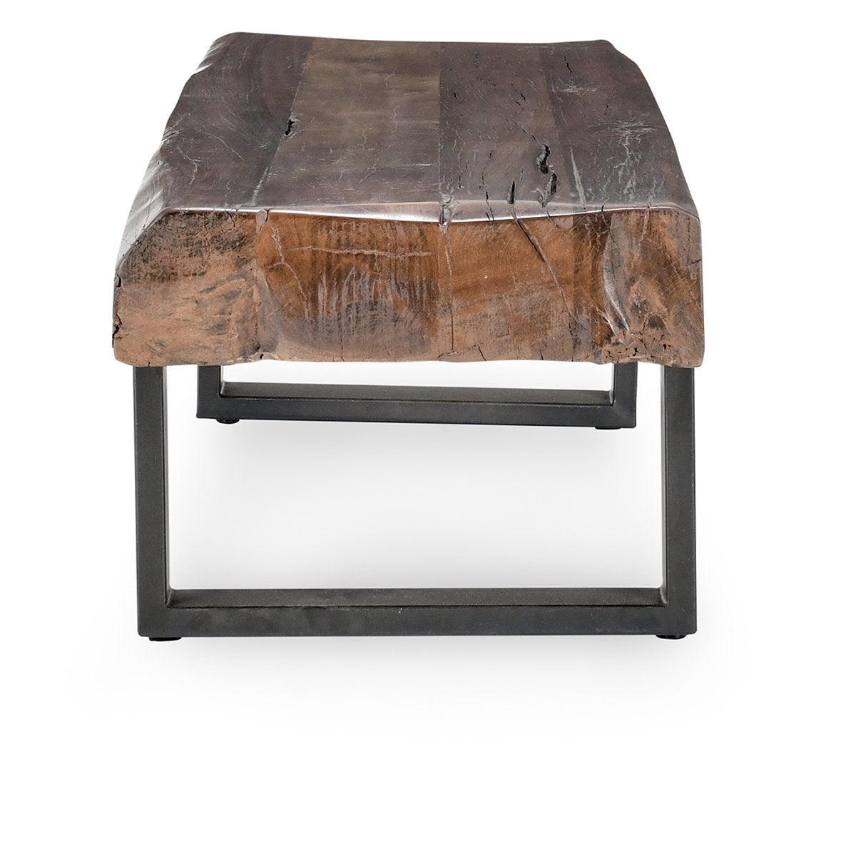 Rustic Brown Reclaimed Wood Accent Benche Duarte Accent Bench Collection