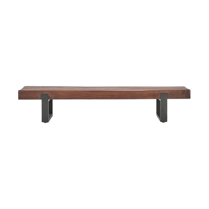 Rustic Brown Reclaimed Wood Accent Benche Duarte Accent Bench Collection