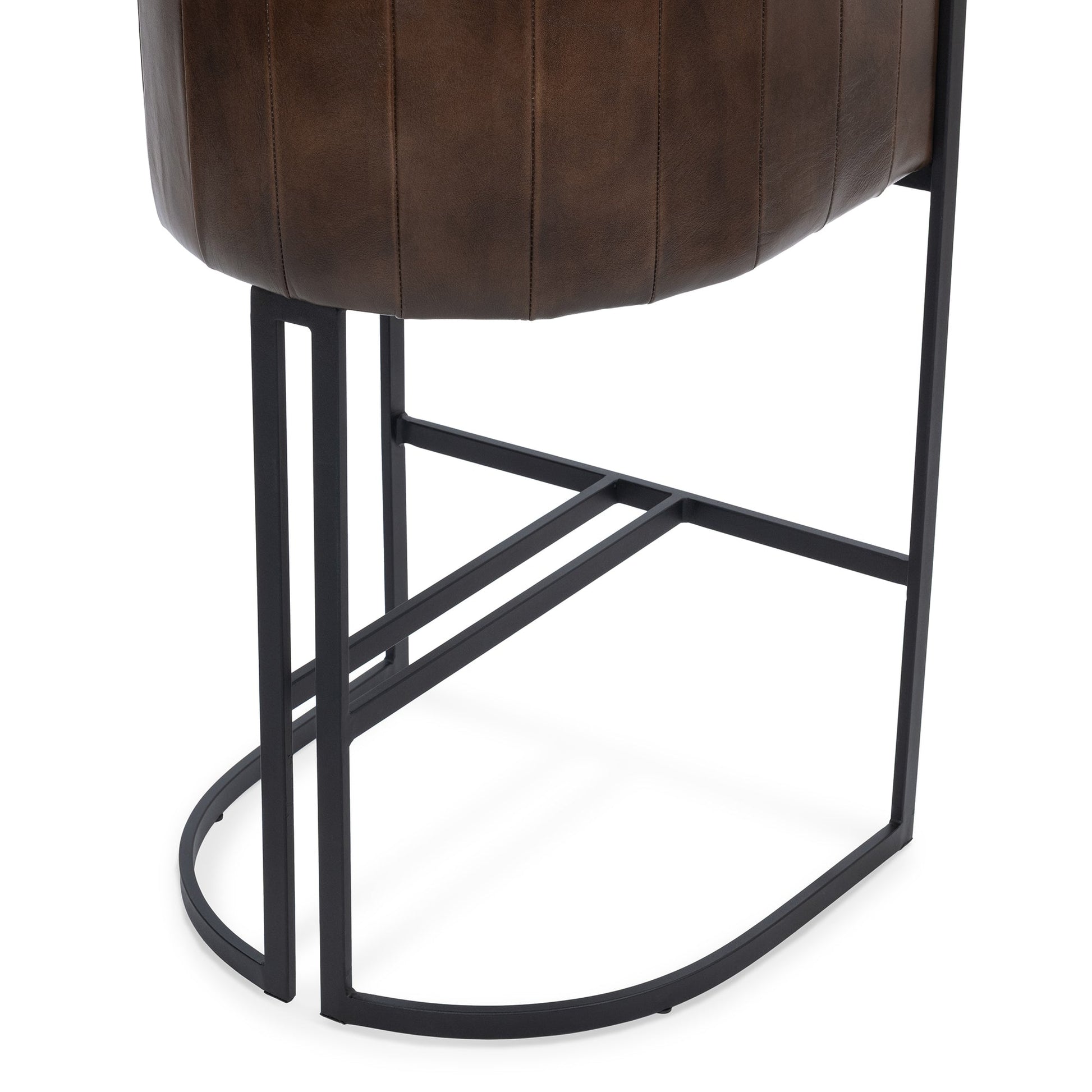 Rustic Brown Top Grain Leather Bar & Counter Stool Seville Leather Bar Stool Collection