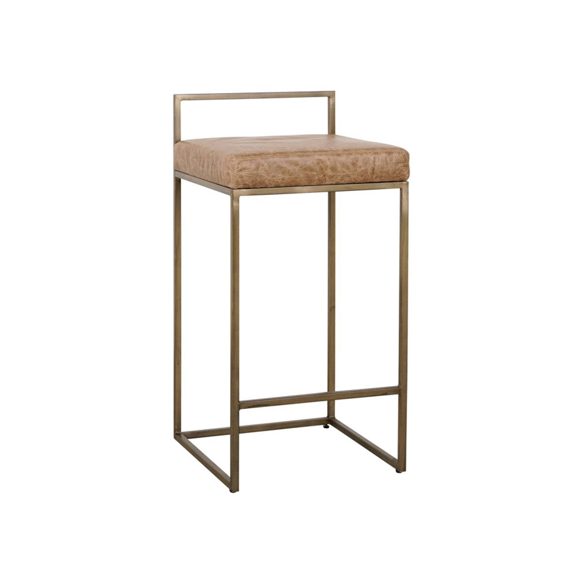 Sedona Brown Top Grain Leather Bar & Counter Stool Belfort Counter Stool Collection