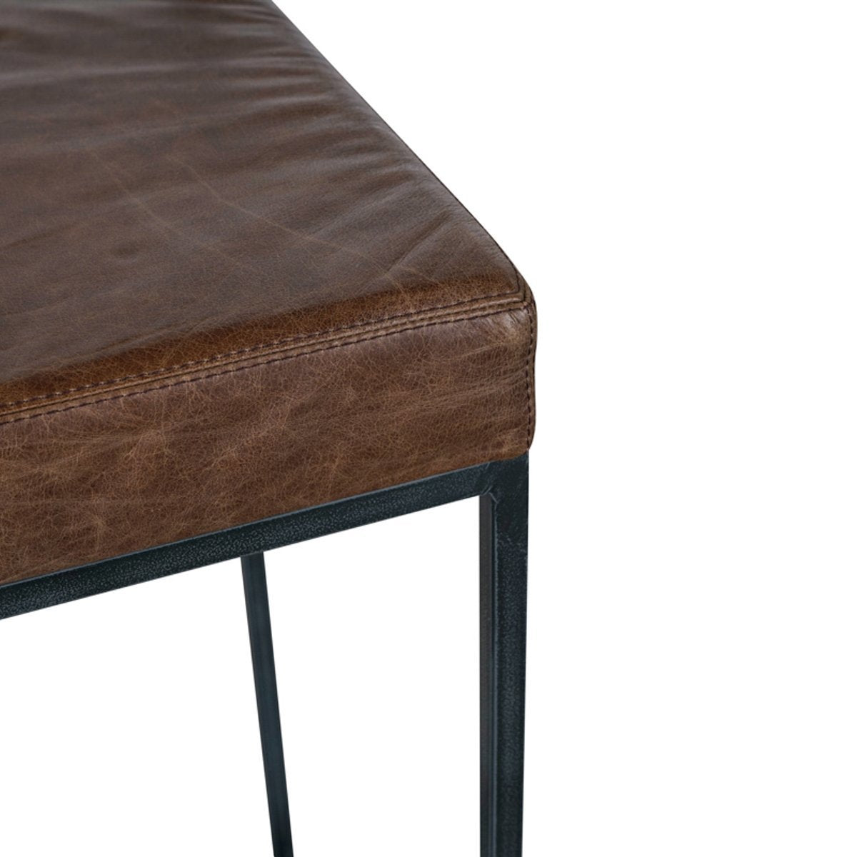 Cocoa Brown Top Grain Leather Bar & Counter Stool Belfort Counter Stool Collection