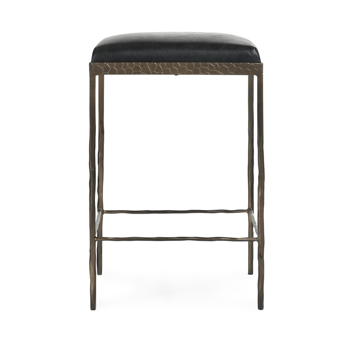 Onyx Black Top Grain Leather Bar & Counter Stool Bose Counter Stool Collection