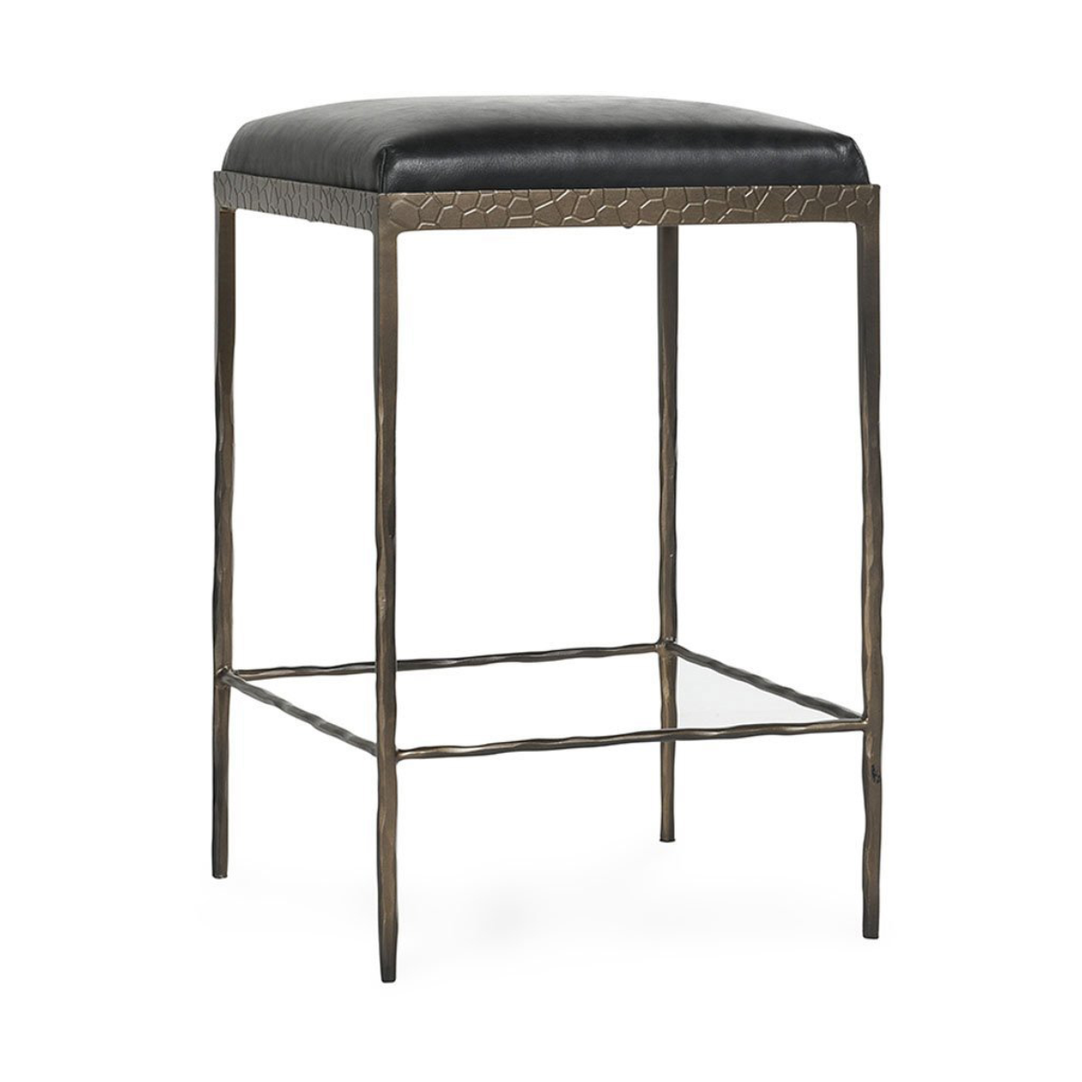 Onyx Black Top Grain Leather Bar & Counter Stool Bose Counter Stool Collection