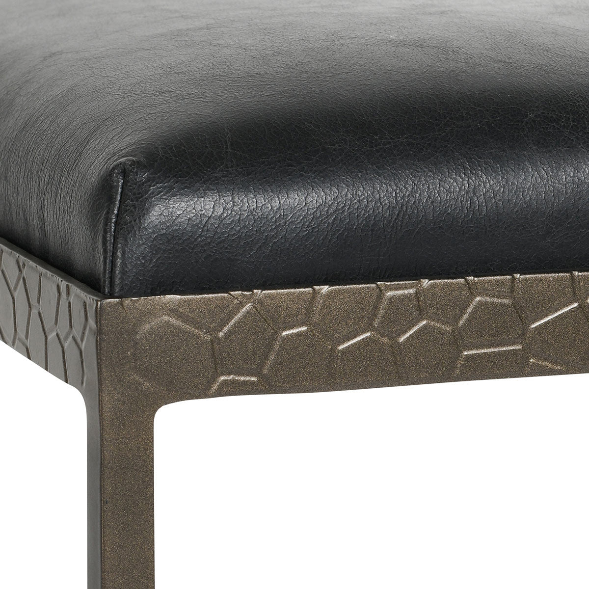 Onyx Black Top Grain Leather Bar & Counter Stool Bose Counter Stool Collection