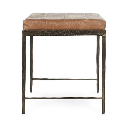 Sedona Brown Top Grain Leather Accent Benche Malo Accent Bench Collection