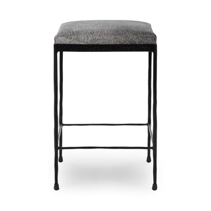 Sparrow Gray Hair on Hide Bar & Counter Stool Bose Counter Stool Collection