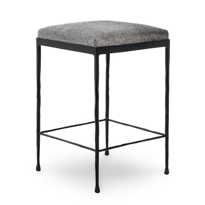 Sparrow Gray Hair on Hide Bar & Counter Stool Bose Counter Stool Collection