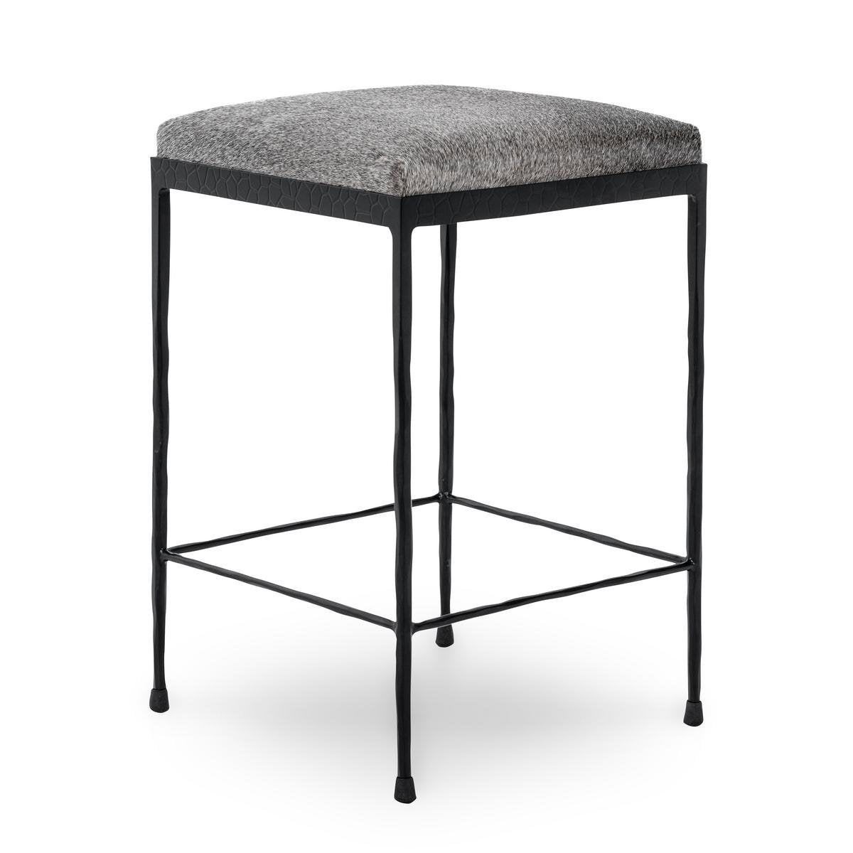 Sparrow Gray Hair on Hide Bar & Counter Stool Bose Counter Stool Collection