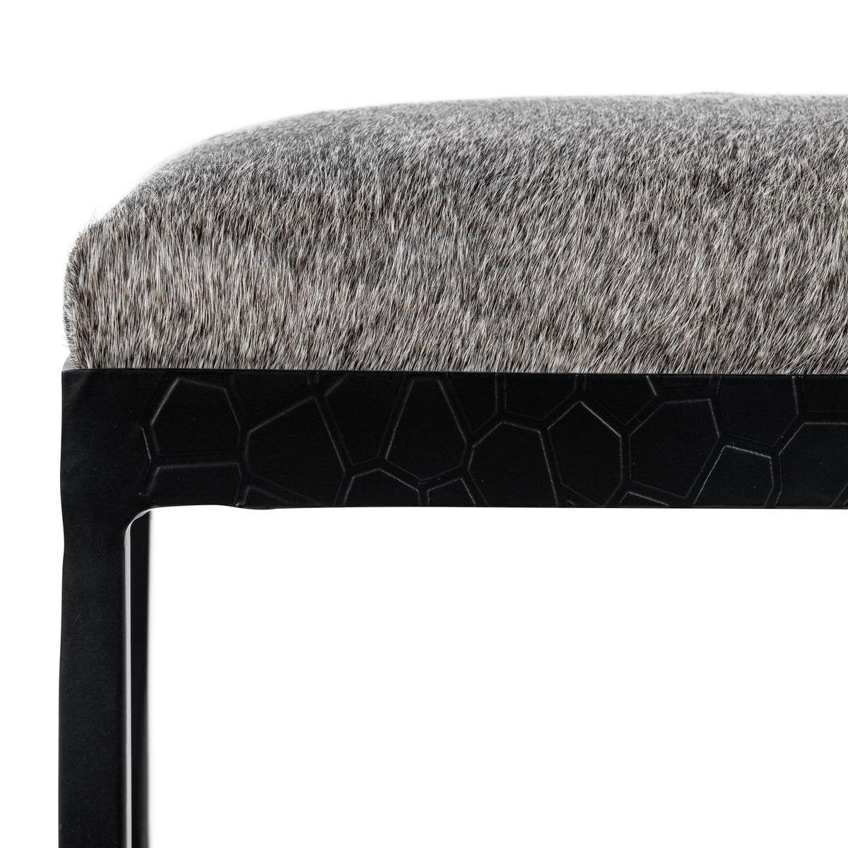 Sparrow Gray Hair on Hide Bar & Counter Stool Bose Counter Stool Collection
