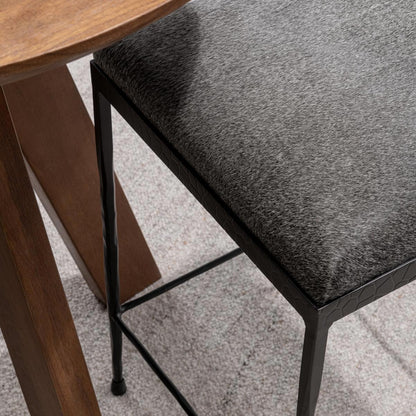 Sparrow Gray Hair on Hide Bar & Counter Stool Bose Counter Stool Collection
