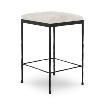 Dusty Cream Hair on Hide Bar & Counter Stool Bose Counter Stool Collection
