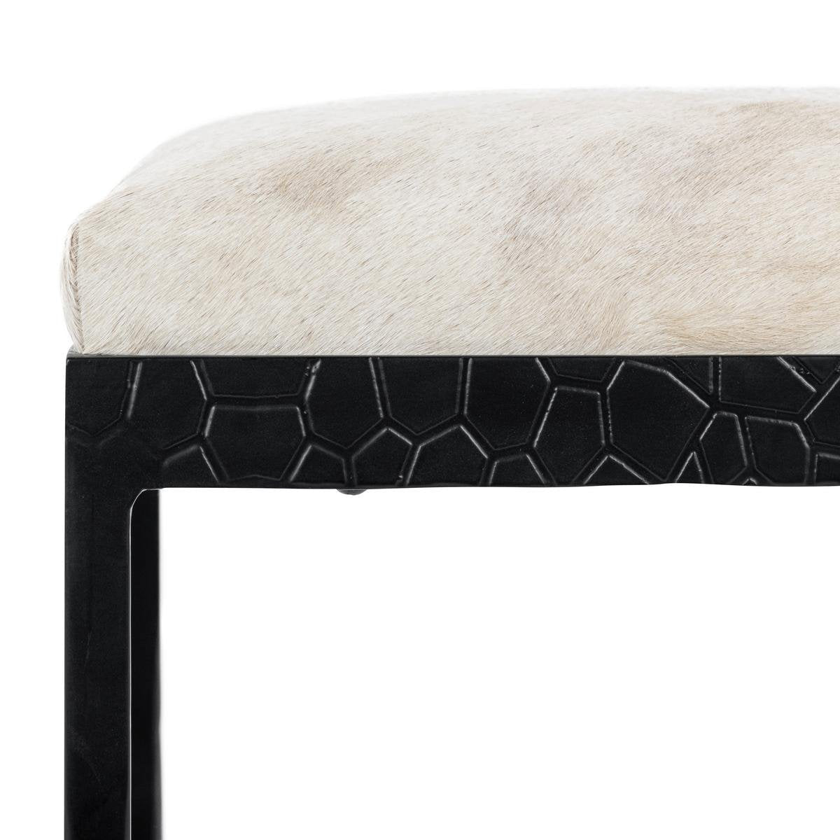 Dusty Cream Hair on Hide Bar & Counter Stool Bose Counter Stool Collection