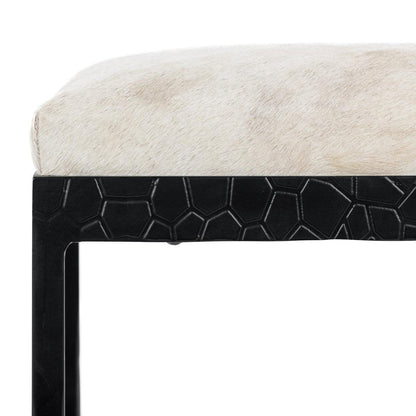 Dusty Cream Hair on Hide Bar & Counter Stool Bose Counter Stool Collection