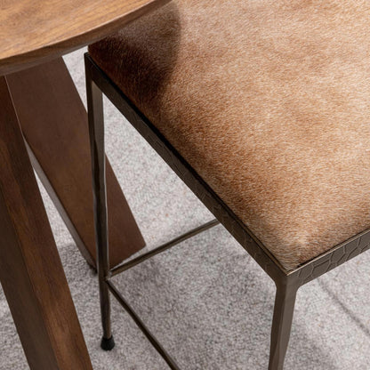 Canyon Sand Hair on Hide Bar & Counter Stool Bose Counter Stool Collection