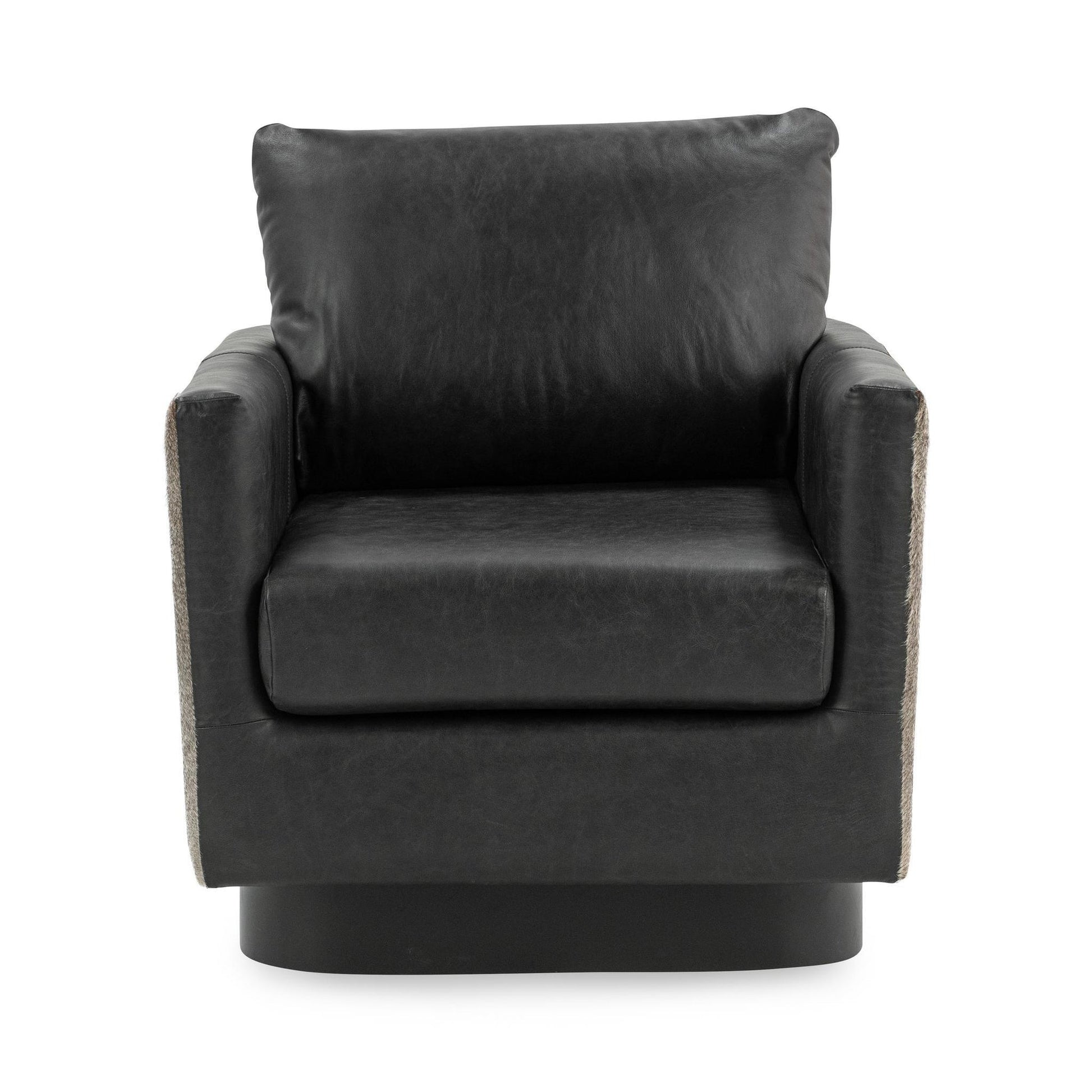 Rustic Shadow Top Grain Leather Accent Chair Lathe Accent Chair Collection