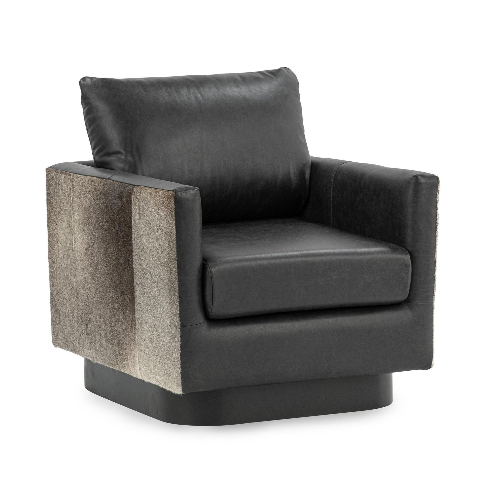 Rustic Shadow Top Grain Leather Accent Chair Lathe Accent Chair Collection