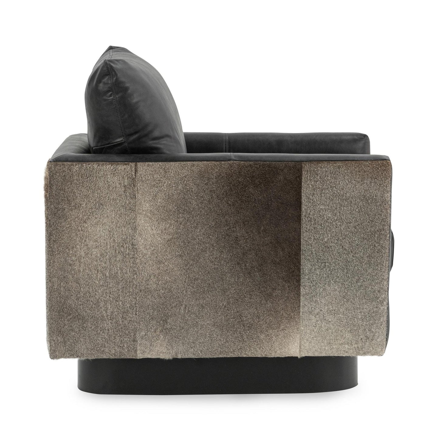 Rustic Shadow Top Grain Leather Accent Chair Lathe Accent Chair Collection