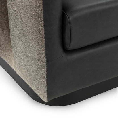Rustic Shadow Top Grain Leather Accent Chair Lathe Accent Chair Collection