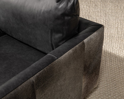 Rustic Shadow Top Grain Leather Accent Chair Lathe Accent Chair Collection