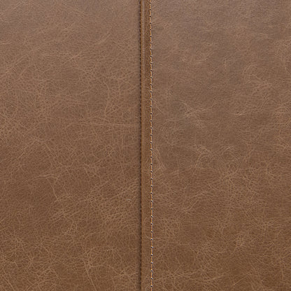 Dune Walnut Top Grain Leather Accent Benche Madeleine Accent Bench Collection