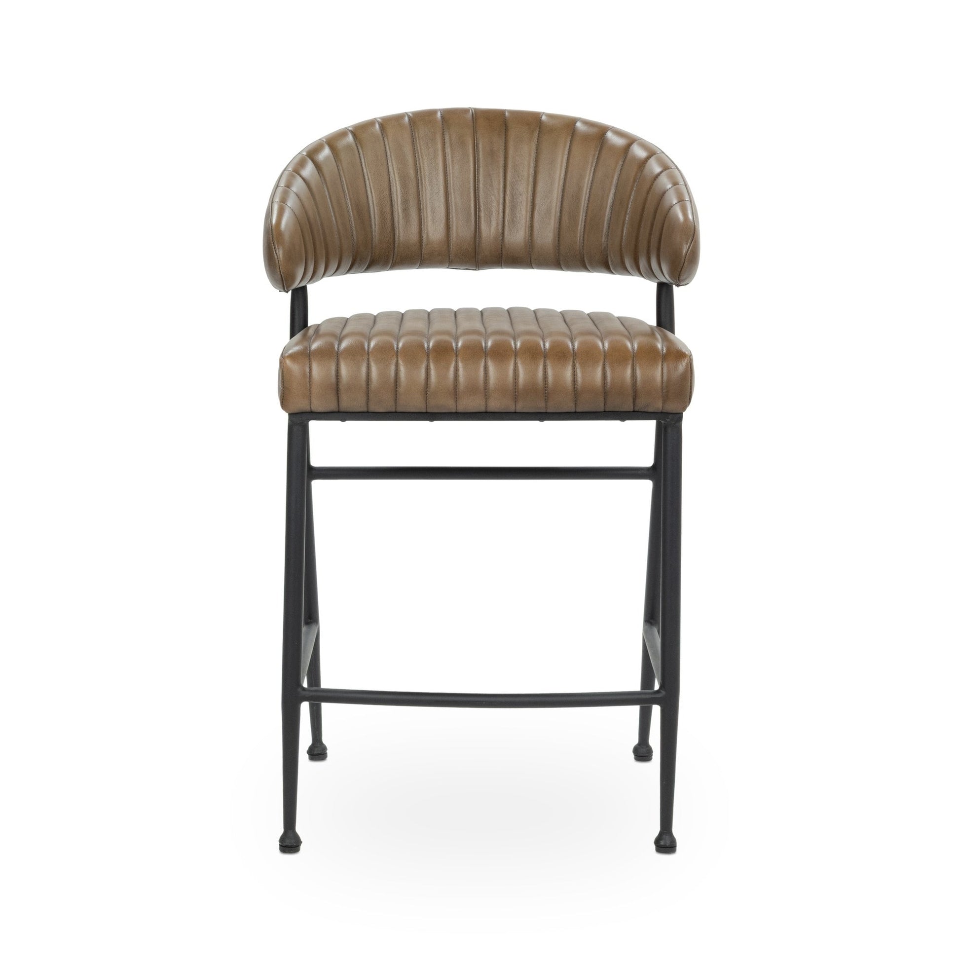 Tuscany Chestnut Top Grain Leather Bar & Counter Stool Umbria Counter Stool Collection