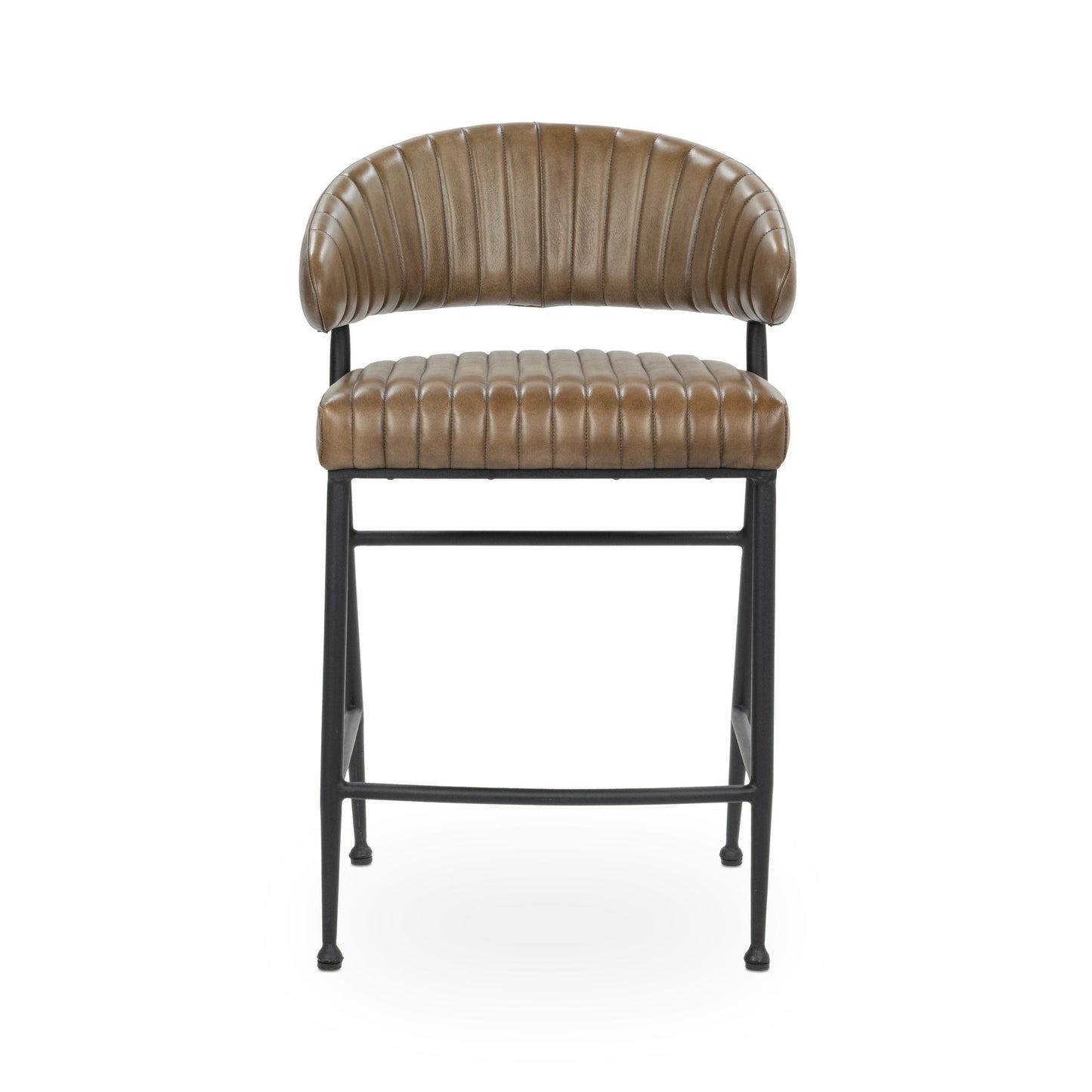 Tuscany Chestnut Top Grain Leather Bar & Counter Stool Umbria Counter Stool Collection