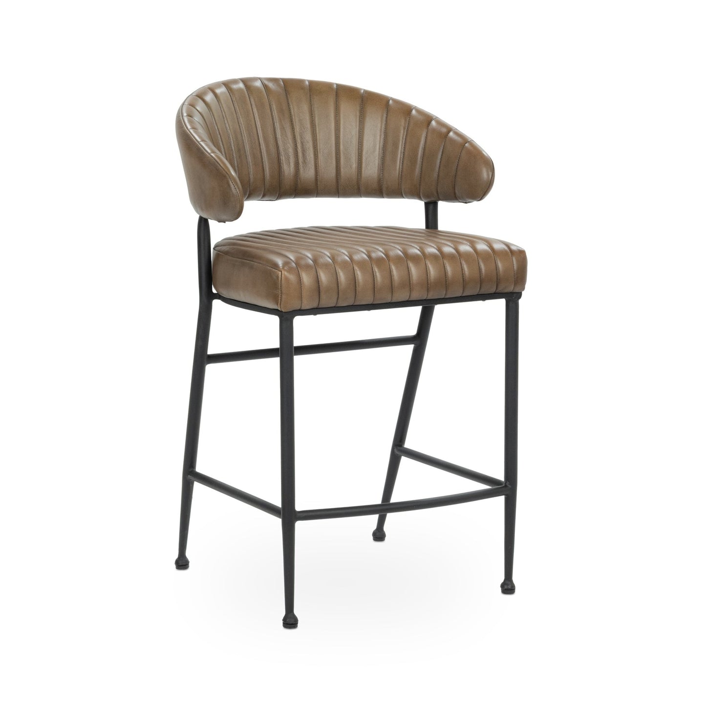 Tuscany Chestnut Top Grain Leather Bar & Counter Stool Umbria Counter Stool Collection