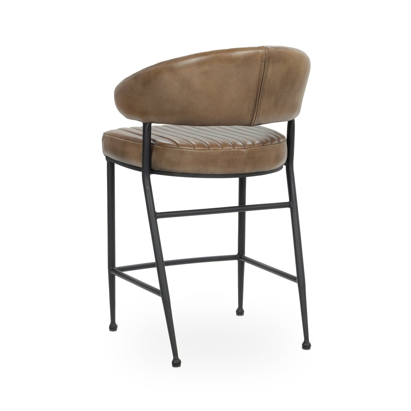 Tuscany Chestnut Top Grain Leather Bar & Counter Stool Umbria Counter Stool Collection