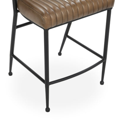 Tuscany Chestnut Top Grain Leather Bar & Counter Stool Umbria Counter Stool Collection