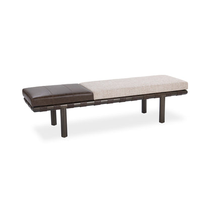 Cocoa Latte 100% Polyester Accent Benche Brooklyn Accent Bench Collection