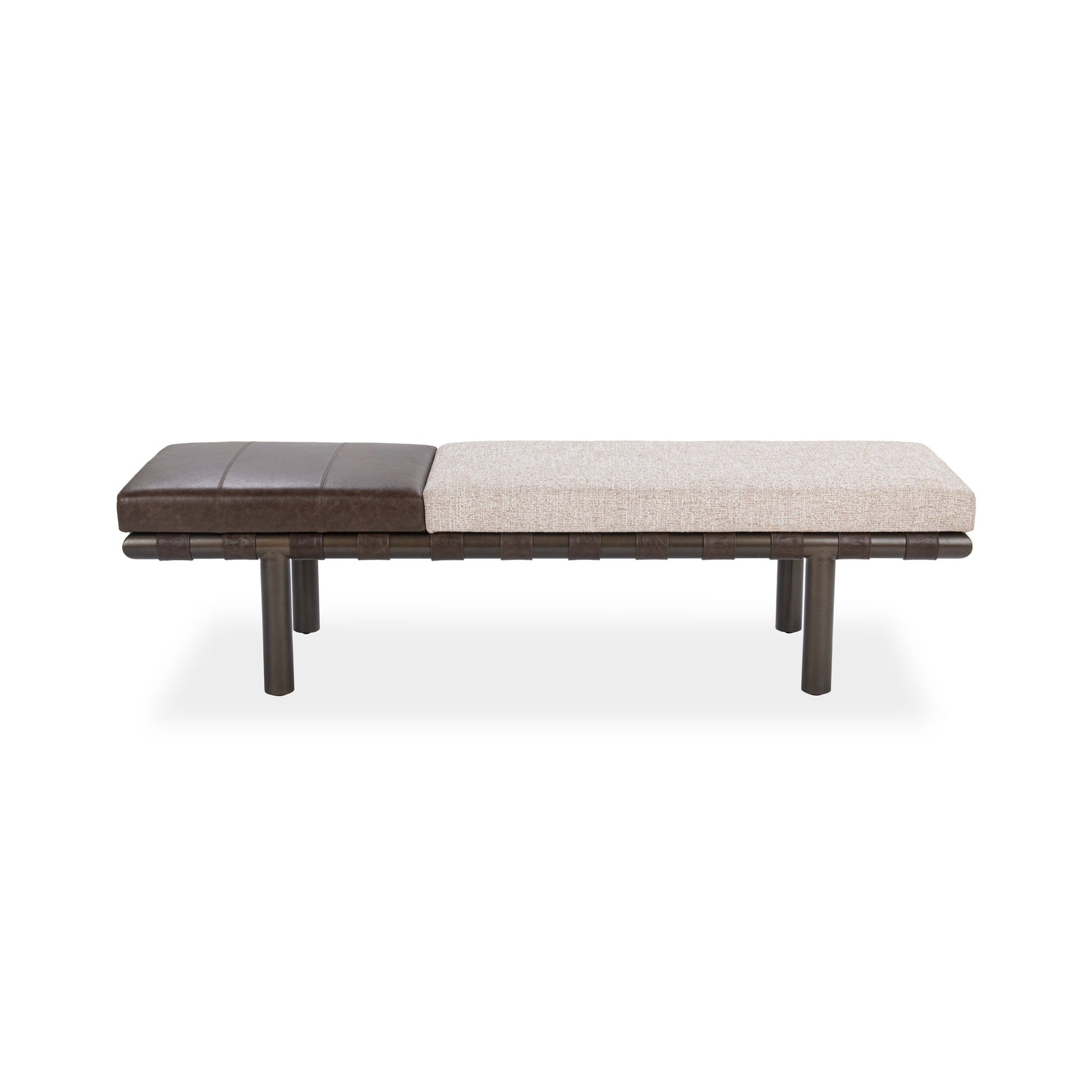 Cocoa Latte 100% Polyester Accent Benche Brooklyn Accent Bench Collection