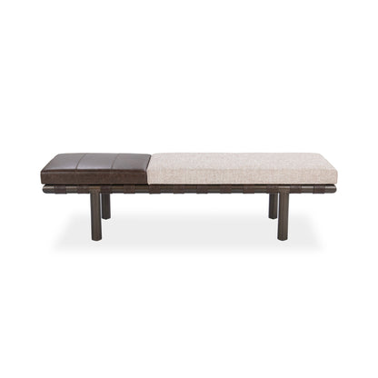 Cocoa Latte 100% Polyester Accent Benche Brooklyn Accent Bench Collection