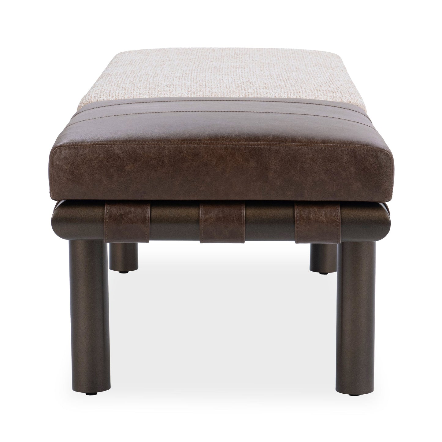 Cocoa Latte 100% Polyester Accent Benche Brooklyn Accent Bench Collection