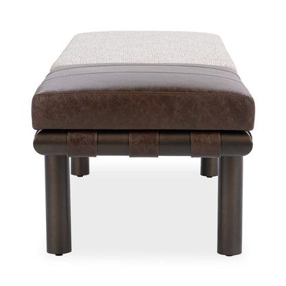Cocoa Latte 100% Polyester Accent Benche Brooklyn Accent Bench Collection