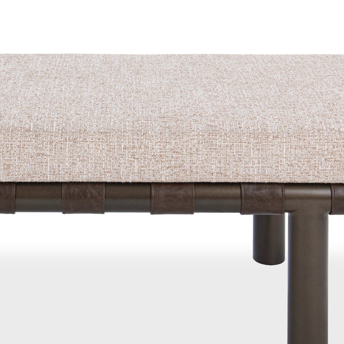 Cocoa Latte 100% Polyester Accent Benche Brooklyn Accent Bench Collection
