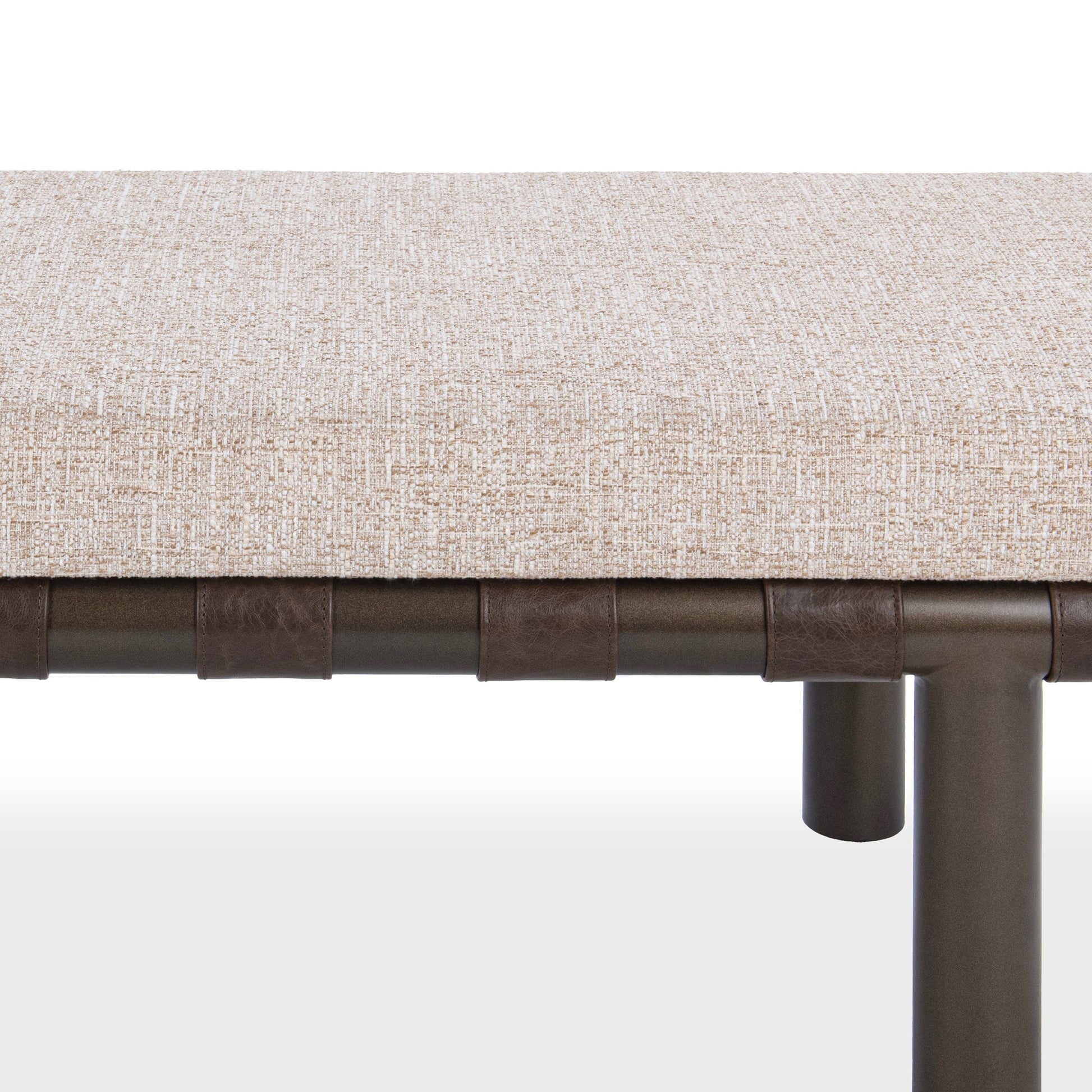 Cocoa Latte 100% Polyester Accent Benche Brooklyn Accent Bench Collection