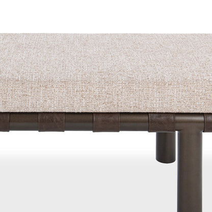 Cocoa Latte 100% Polyester Accent Benche Brooklyn Accent Bench Collection
