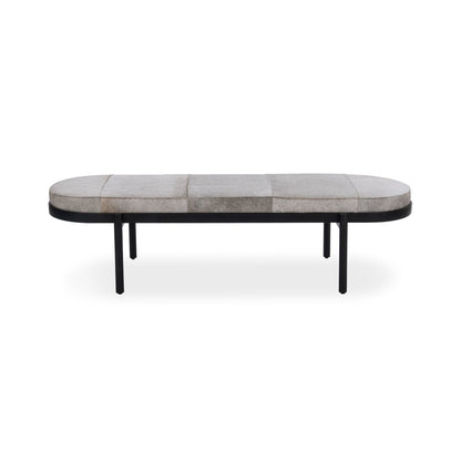 Sparrow Gray Hair on Hide Accent Benche Evelyn Accent Bench Collection