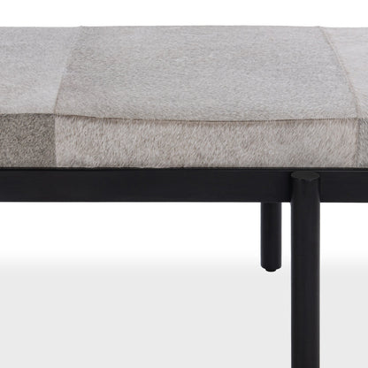 Sparrow Gray Hair on Hide Accent Benche Evelyn Accent Bench Collection