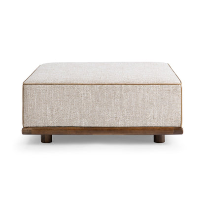 Latte 100% Polyester Ottomans & Stool Ellerie Ottoman Collection